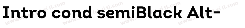 Intro cond semiBlack Alt字体转换